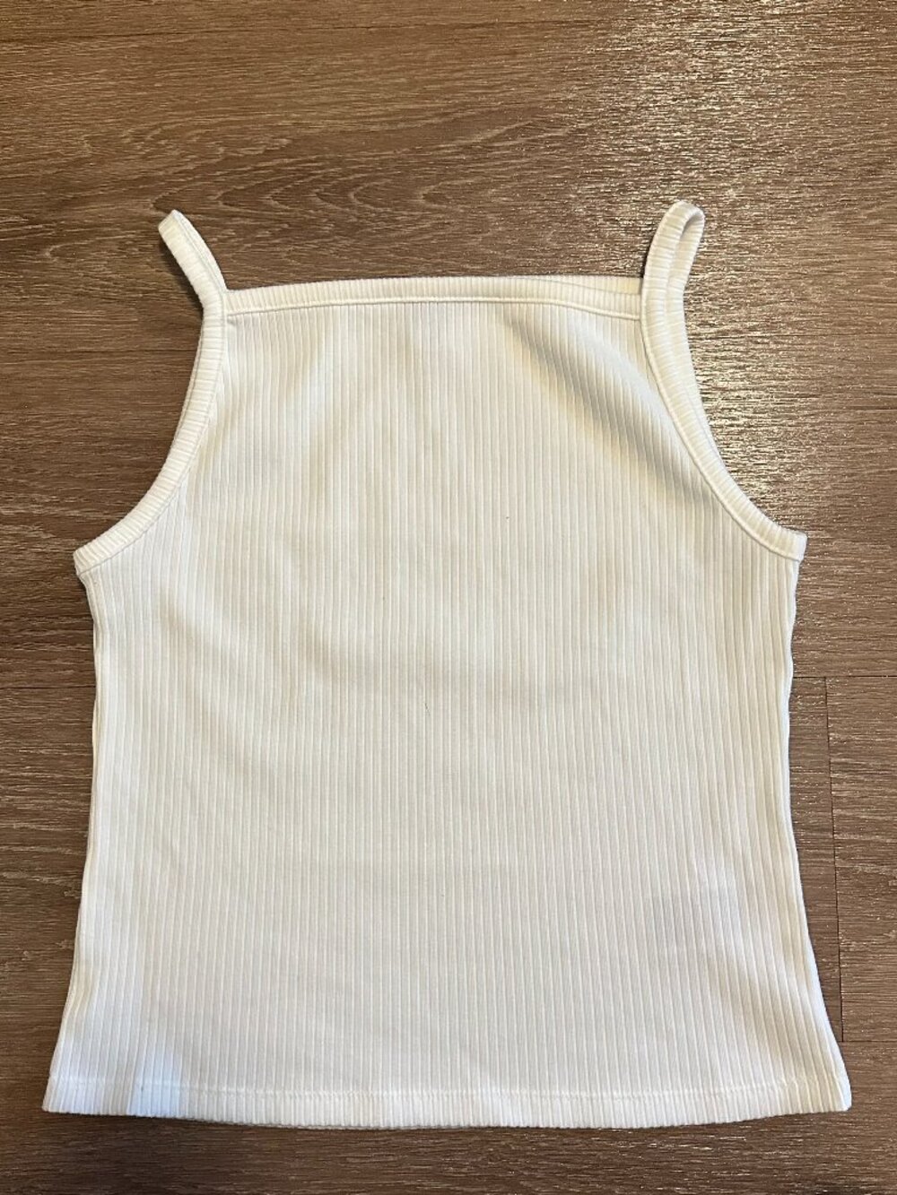 Old Navy Women's White Ribbed Cami Tank Top Size M